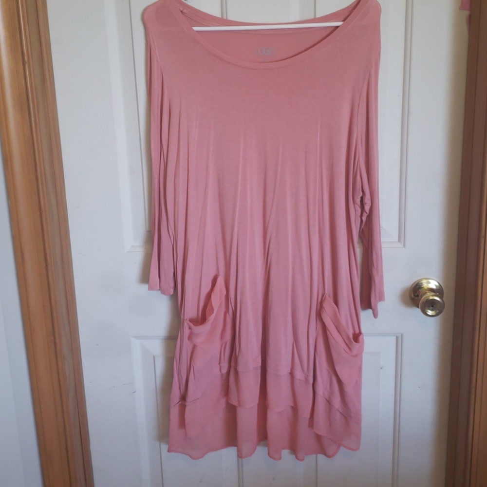 Rose colored tunic
